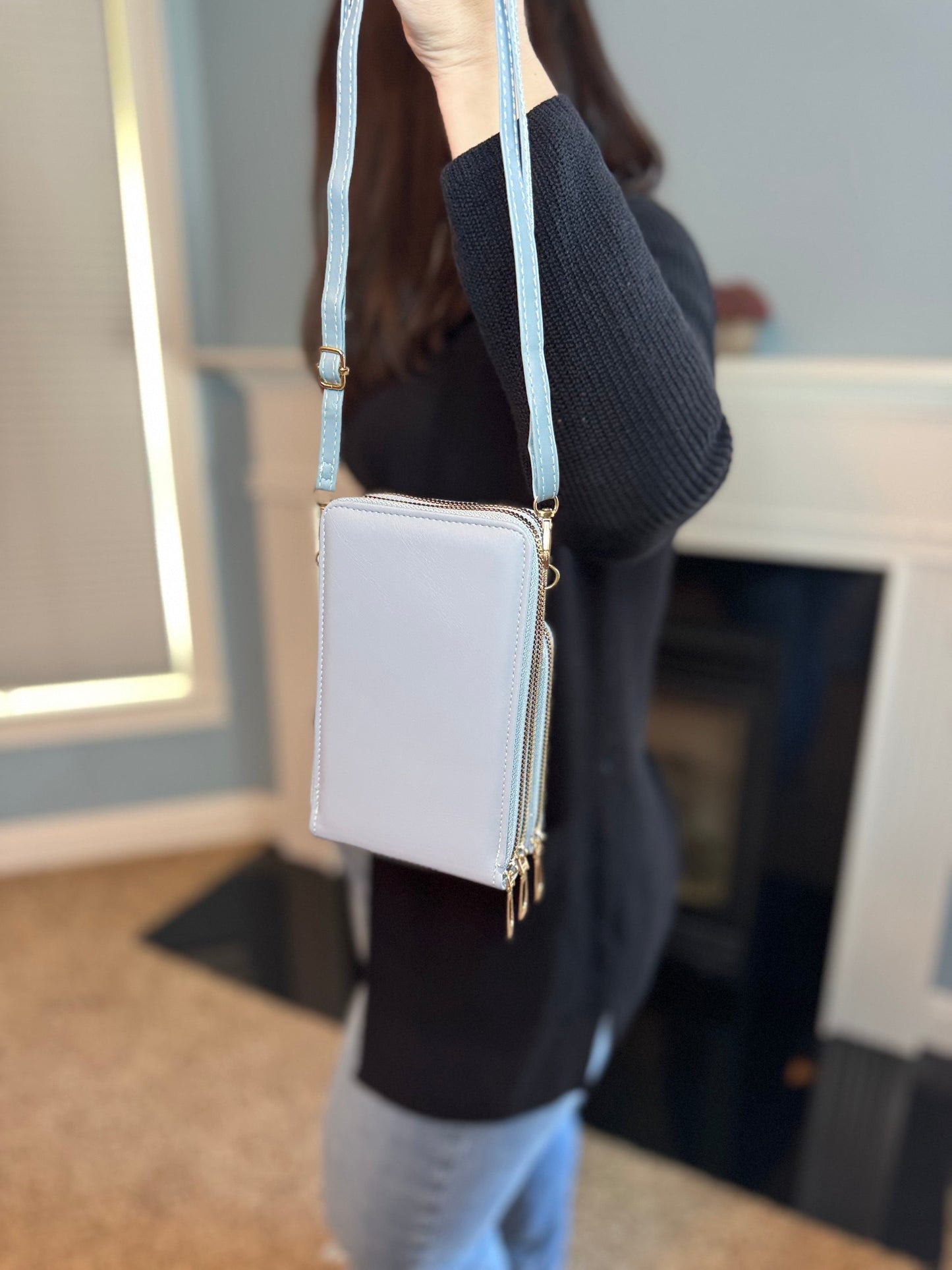 Ivy Crossbody Wallet + Purse - Camel