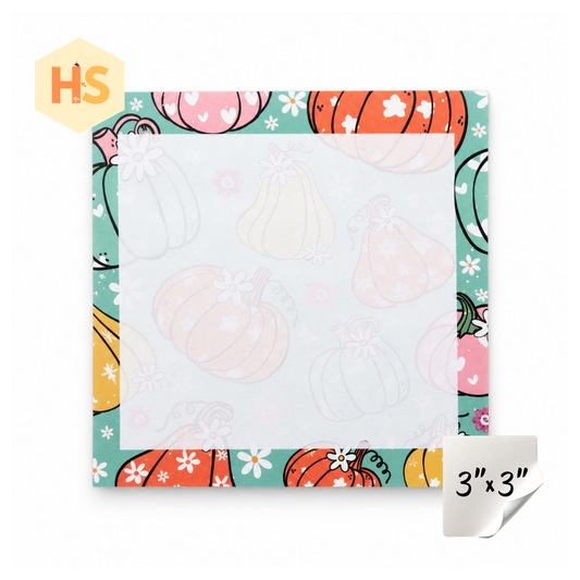 The Sticky Note Collection - Halloween Pumpkin Fall Floral