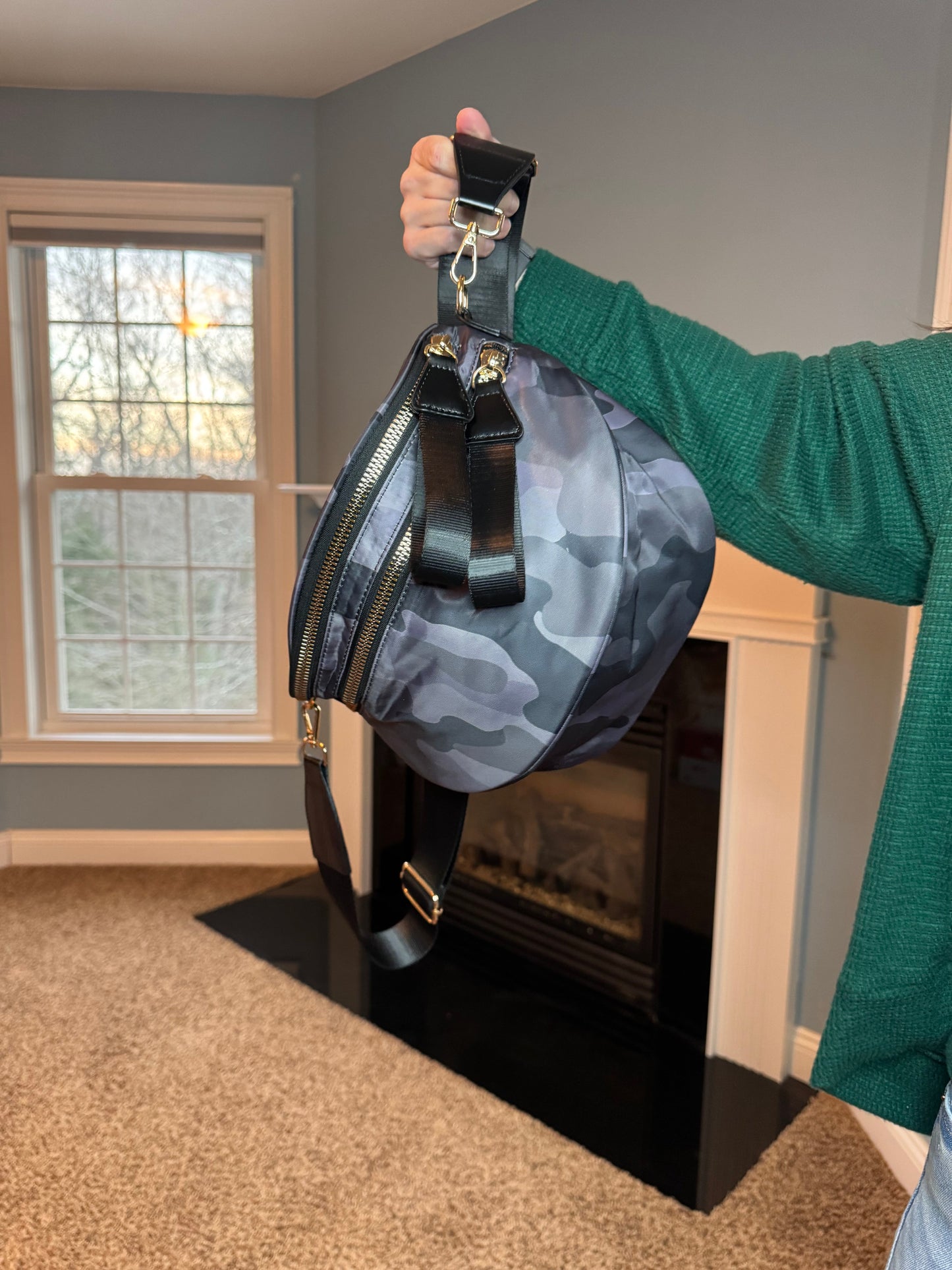 The Roni Nylon Crossbody - Camo #1