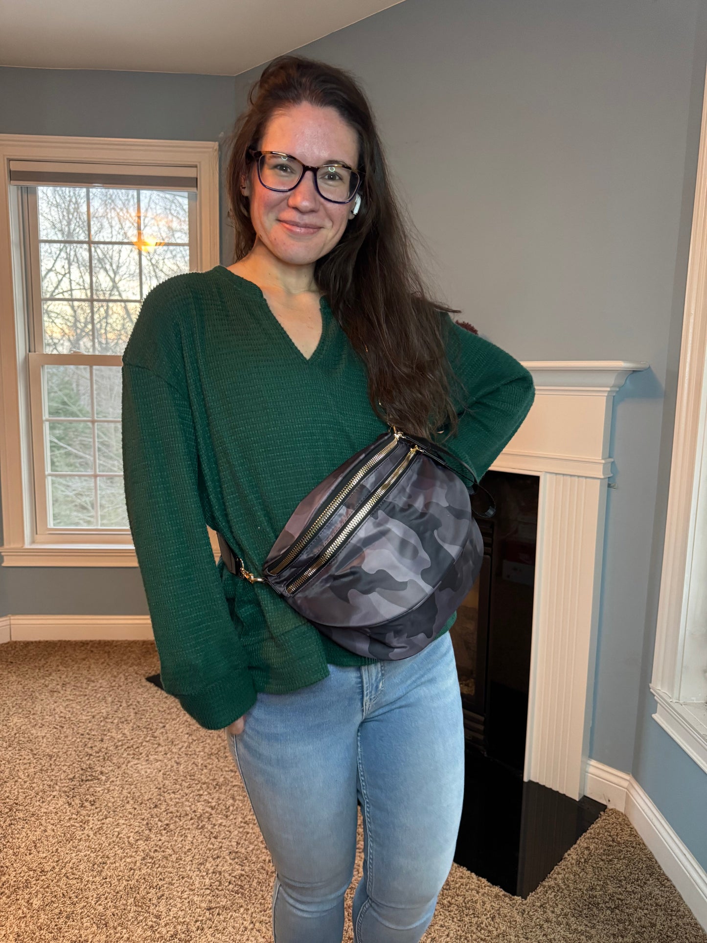 The Roni Nylon Crossbody - Camo #1