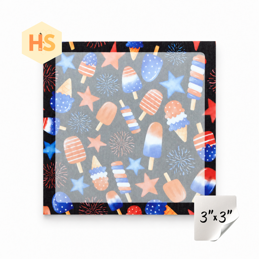 The Sticky Note Collection - America Fireworks Popsicle