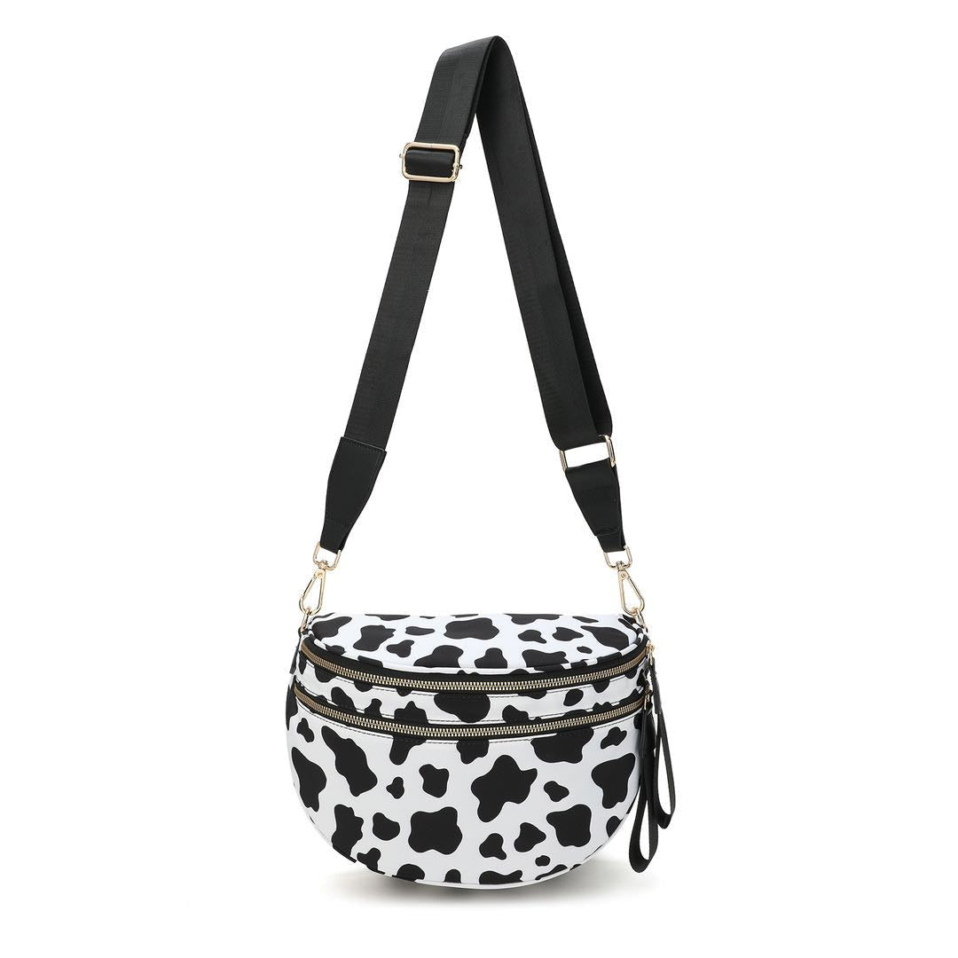 The Roni Nylon Crossbody - Cow