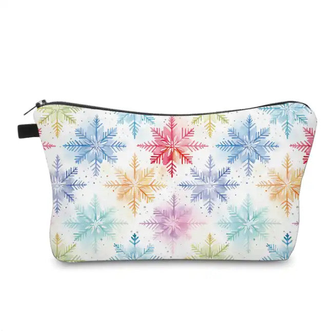 Pouch - Christmas Snowflake on White