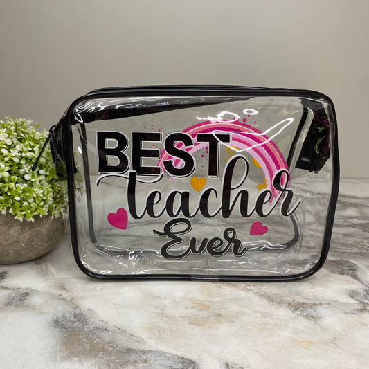 Clear Pouch - Best Teacher Ever 2