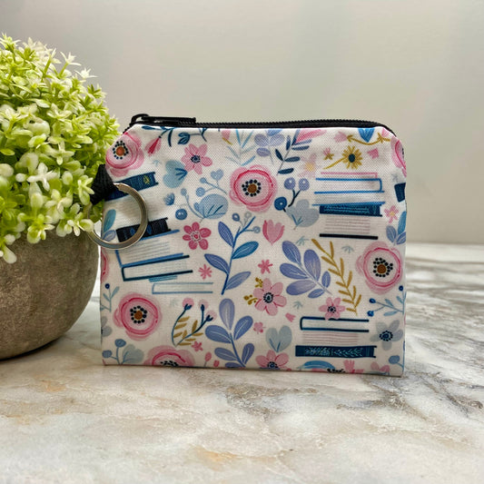 Mini Pouch - Pink Floral Books