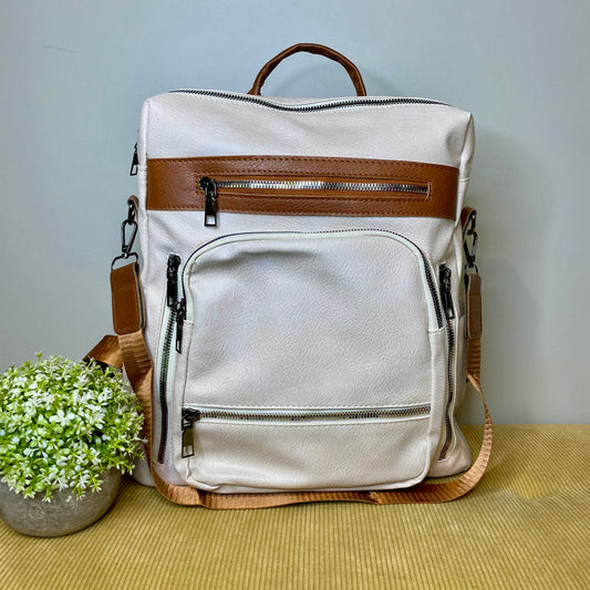 Blake Backpack - Style 2 - Beige
