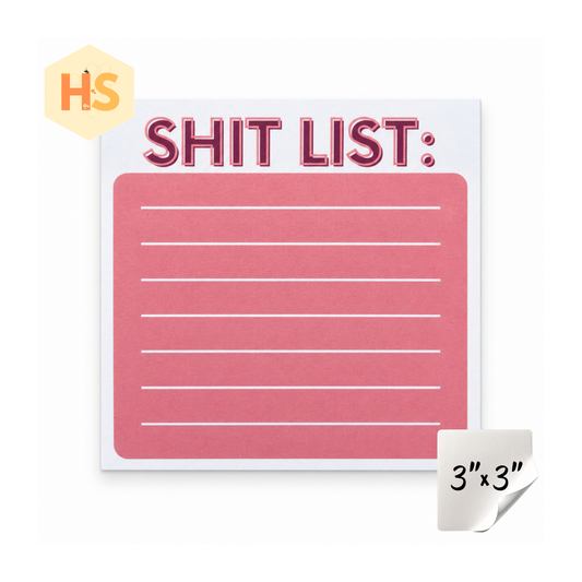 The Sticky Note Collection - Adult, Shit List