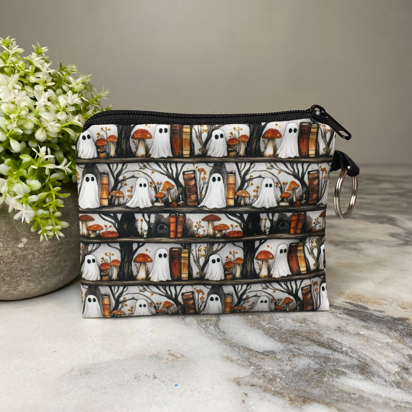 Mini Pouch - Ghost Bookshelf