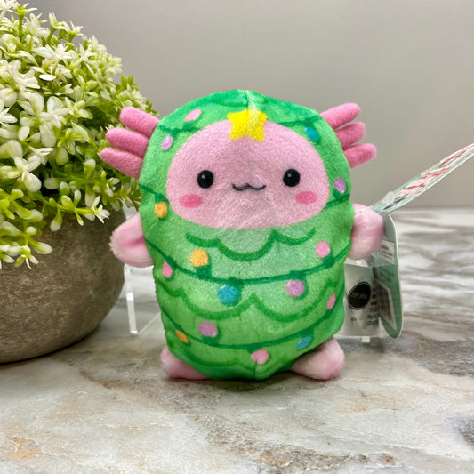 Bubble Stuffed Squishy Friends Toy - A Very Axolotl Christmas - Tree