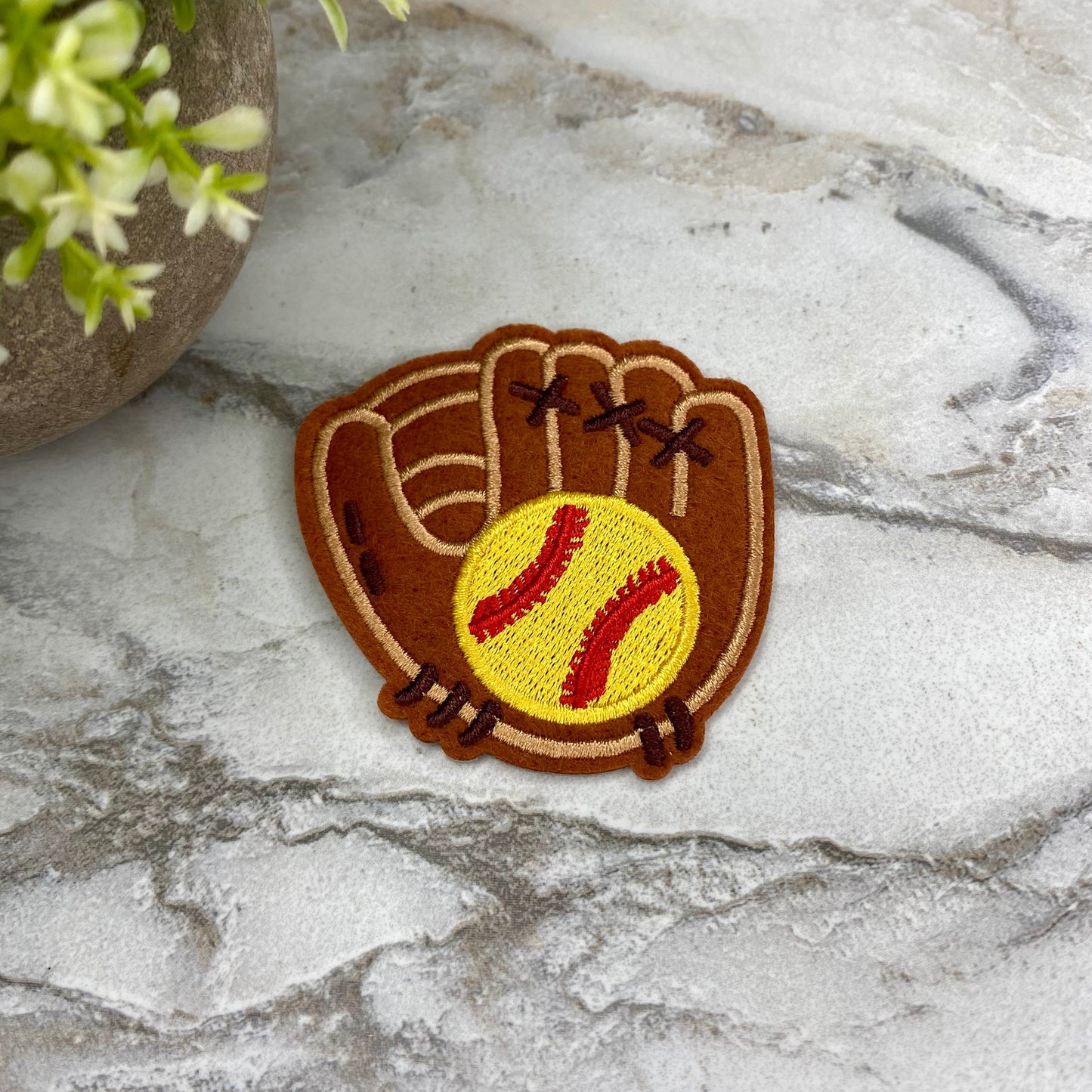 Embroidered Patches - Softball Glove