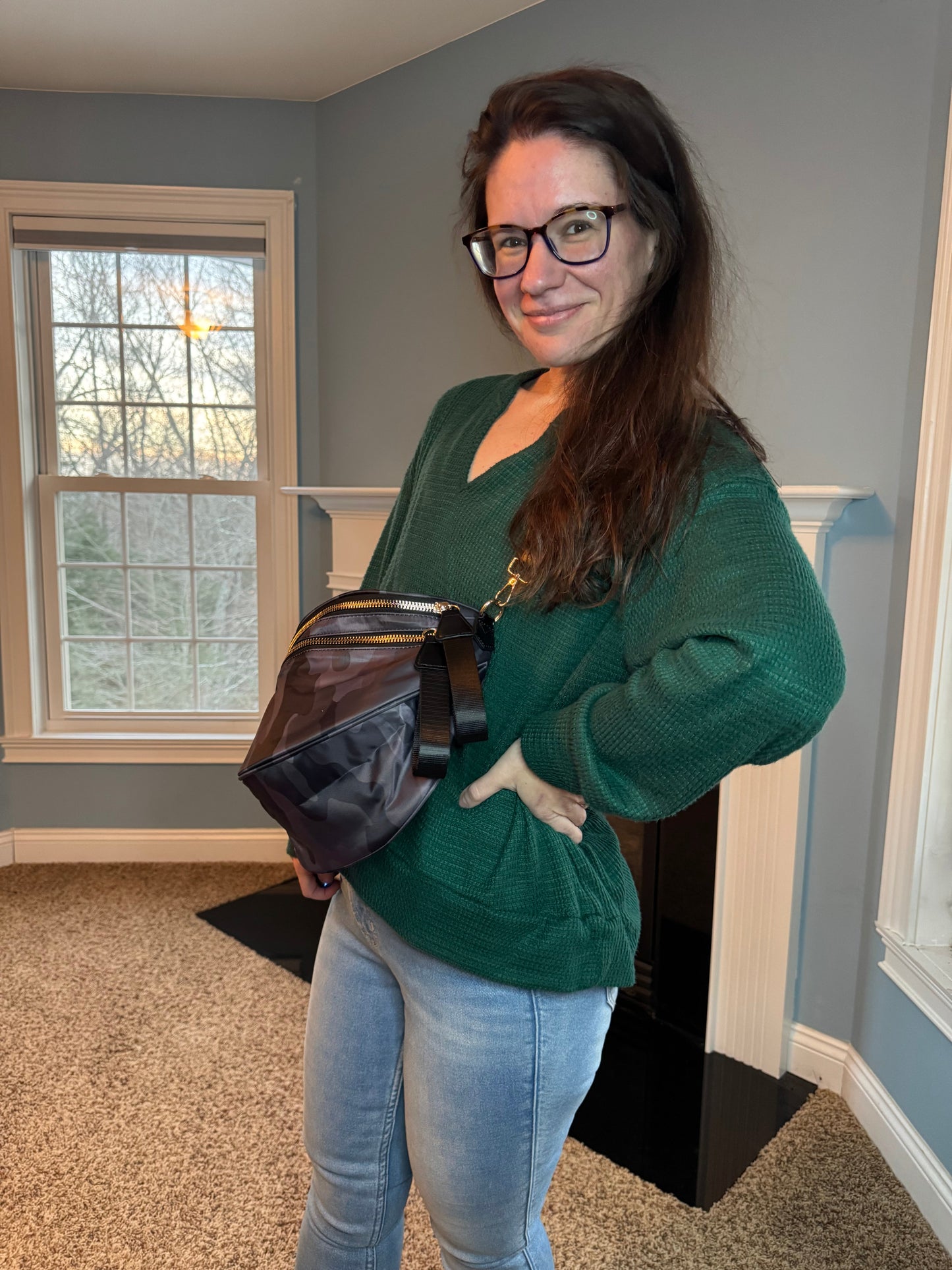 The Roni Nylon Crossbody - Camo #1