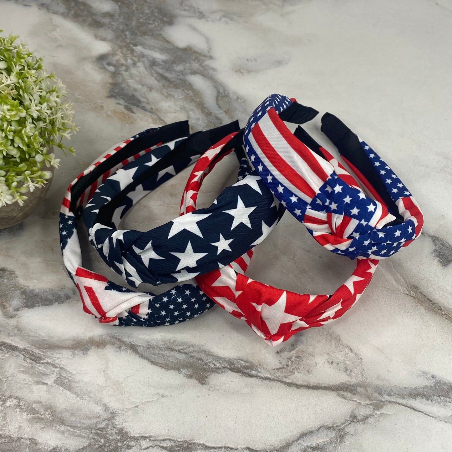 Headband - Patriotic - Flag & Stars Assortment