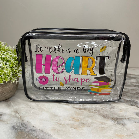 Clear Pouch - Teacher Big Heart