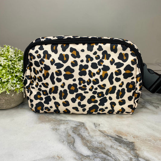 Nylon Belt Bag - Crossbody + Fanny - Animal Print