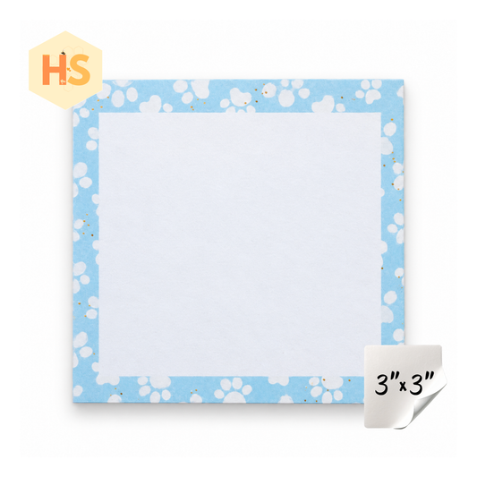 The Sticky Note Collection - Blue Dog Paw Prints