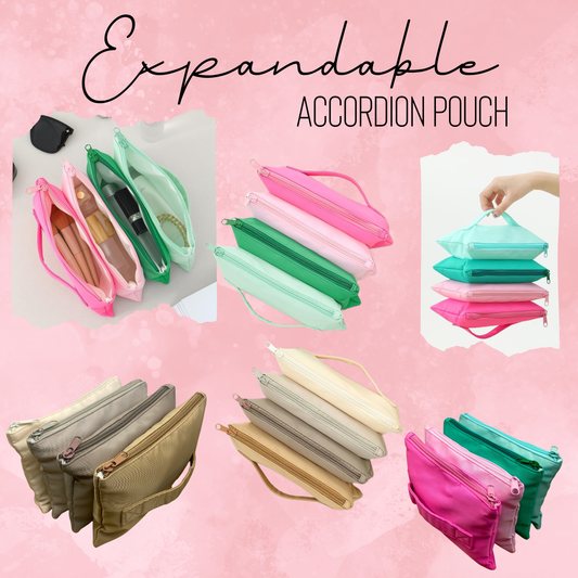 Expandable Travel Pouch - Quadruple Accordion - PREORDER 6/9-6/12