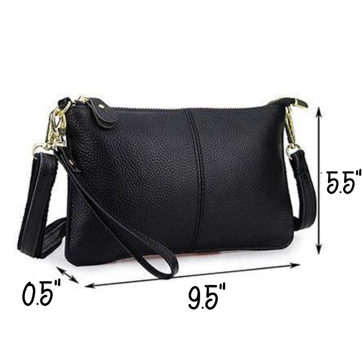 Megan Clutch Crossbody - Genuine Leather